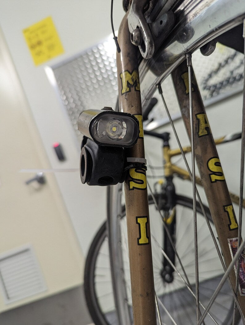 Bicycle Light Fork and Frame Accessory Mount