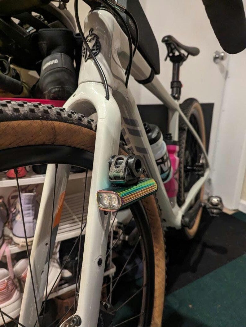 Bicycle Light Fork and Frame Accessory Mount