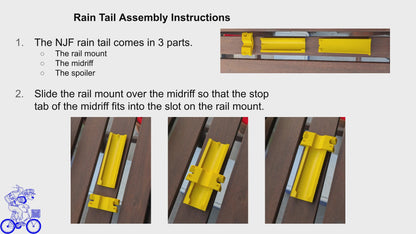 NJF Rain Tail  - Collapsible Bike Fender Mudguard - Vintage Bike Part Revival